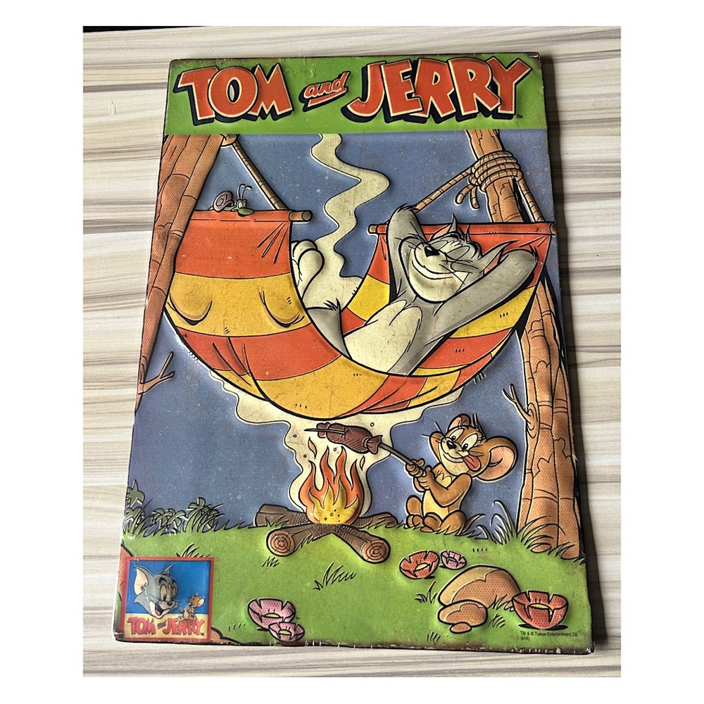 Tom and Jerry Vintage inspired Tun Sign-some wear from storing
